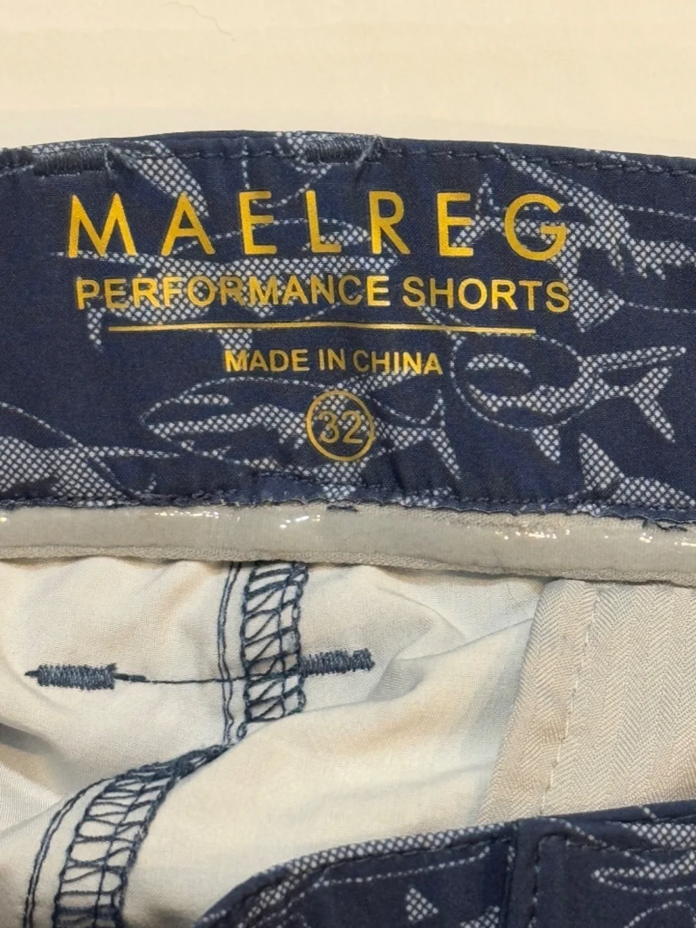 NWT Men's Maelreg Proflex Performance Golf Shorts w Shark Print Size 32 MGGS005 - Picture 9 of 10